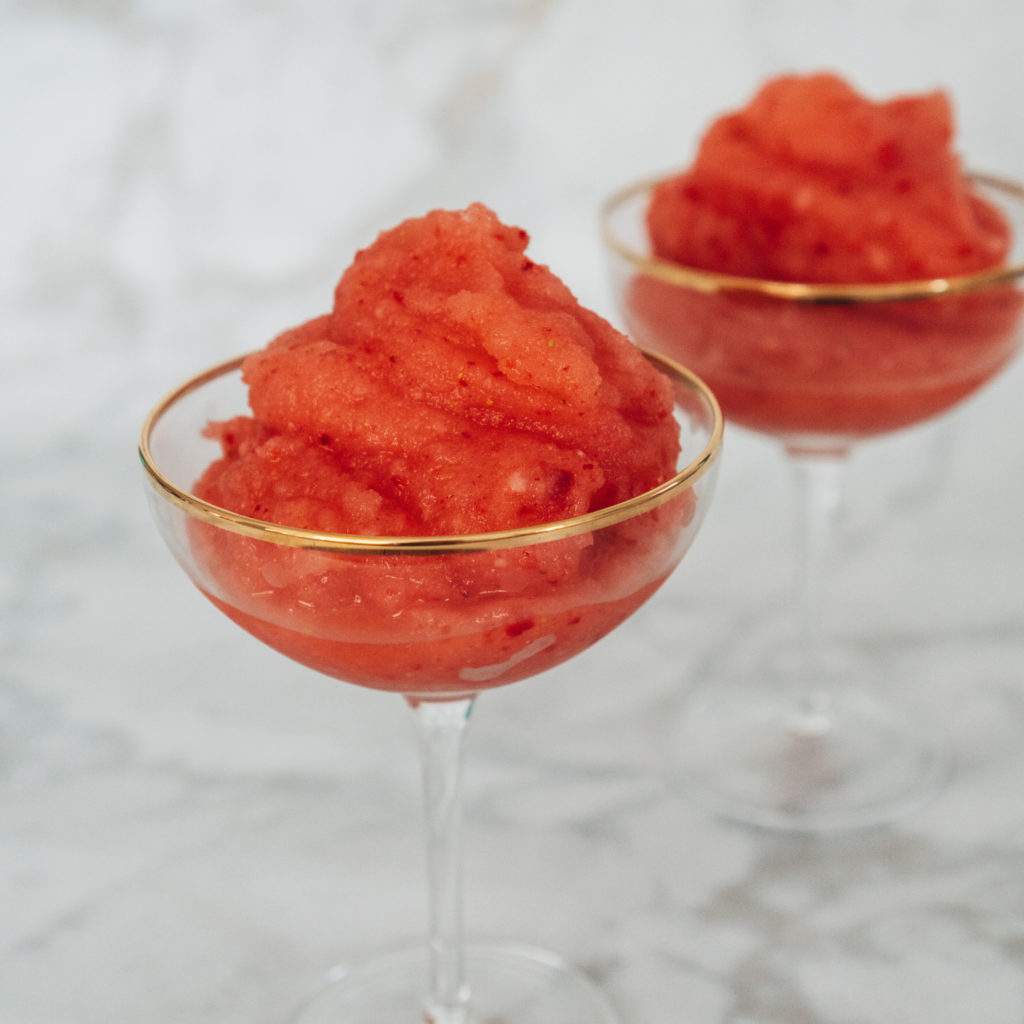 Healthy Strawberry Frosé (Frozen Rosé) - Exercise With Extra Fries